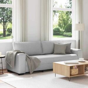Sofa 3-osobowa, szara chmurowy, 220x77x82 cm, tkaninÄ