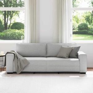 Sofa 3-osobowa, szara chmurowy, 220x77x82 cm, tkaninÄ