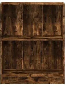 Szafka na książki, przydymiony dąb, 60x24x76 cm