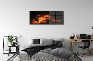 Obraz na szkle Ogień smok