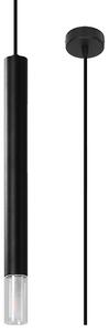 Czarna punktowa lampa wisząca tuba - S159-Tixa