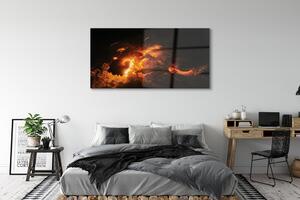 Obraz na szkle Ogień smok