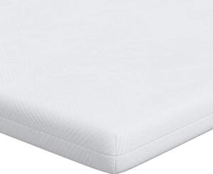 Topper z piankÄ memory foam z tkaninÄ Å¼akardowÄ 200x80 cm, biaÅy