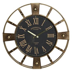 Emaga Zegar Ścienny DKD Home Decor Czarny Żelazo Złoty (60 x 8 x 60 cm)