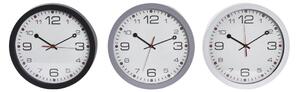 Emaga Zegar Ścienny DKD Home Decor Szkło Czarny Szary Biały PVC (30 x 4,3 x 30 cm)