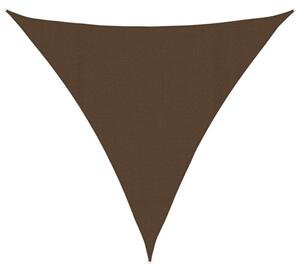 Żagiel przeciwsłoneczny, 160 g/m², brązowy, 4x4x4 m, hdpe