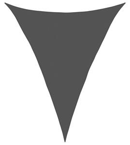 Żagiel przeciwsłoneczny, 160 g/m², czarny, 5x6x6 m, hdpe