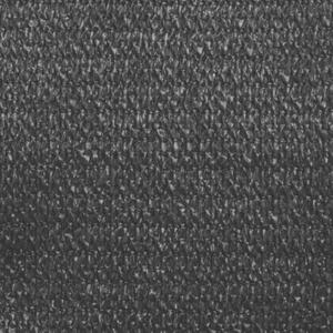 Żagiel przeciwsłoneczny, 160 g/m², czarny, 2,5x3,5 m, hdpe