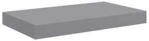 Półki ścienne, 2 szt., szare, 40x23x3,8 cm, mdf