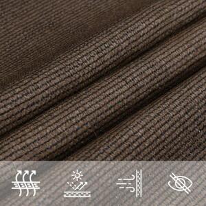Żagiel przeciwsłoneczny, 160 g/m², brązowy, 2,5x2,5 m, hdpe