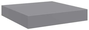 Półki ścienne, 2 szt., szare, 23 x 23,5 x 3,8 cm, mdf