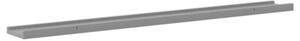 Półki ścienne, 2 szt., szare, 100x9x3 cm