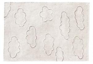 Ręcznie tkany dywan 90x130 cm w chmurki RUGCYCLED Cloud