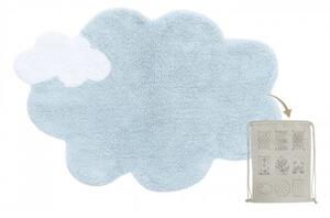 Niebieski dywan w kształcie chmurki 70x100 cm MINI Dream