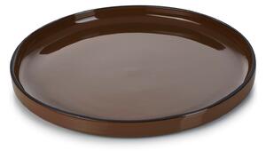 Duży talerz obiadowy brązowy Tonka CARACTERE REVOL
