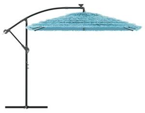 Parasol ogrodowy na stalowym słupku, niebieski, 269x269x235 cm