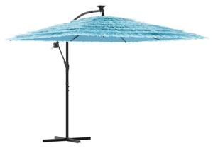 Parasol ogrodowy na stalowym słupku, niebieski, 269x269x235 cm