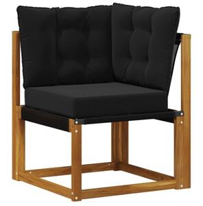 Zestaw mebli ogrodowych z litego drewna akacjowego z poduszkami, nowoczesny design, odporność na warunki atmosferyczne