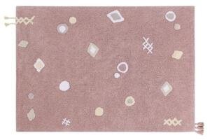 Różowy dywan dziecięcy z frędzlami NOAH 140x200
