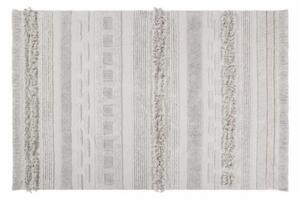Bawełniany dywan 140x200 o niejednolitej fakturze AIR DUNE White