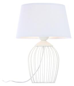 Biała metalowa lampka nocna do pokoju dziecka REGINA