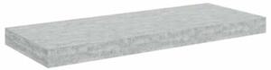 Półki ścienne, 4 szt., szarość betonu, 60 x 23,5 x 3,8 cm, mdf