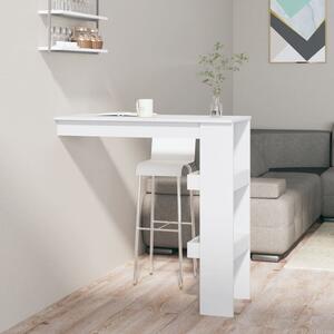 Stolik barowy, biały, 102x45x103,5 cm, materiał drewnopochodny