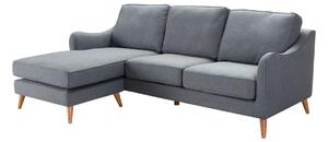 Sofa narożna Venuste denim blue/brown