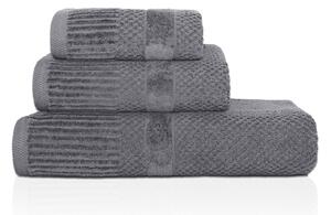 Ręcznik personalizowany IVO - szary - 50 x 90