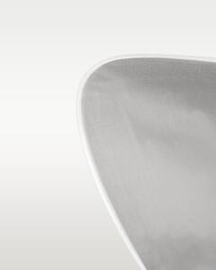 Pościel satynowa SAN ANTONIO - szary jasny z białą lamówką - 220 x 200