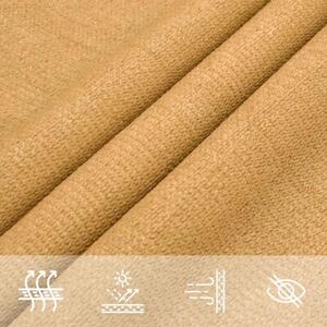 Żagiel przeciwsłoneczny, 160 g/m², piaskowy, 4x5x6,8 m, hdpe