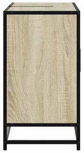 Szafka pod umywalkę łazienkową sonoma oak 80x33x60 cm drewno klejone