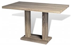 Stół z MDF stylizowany na dębowy