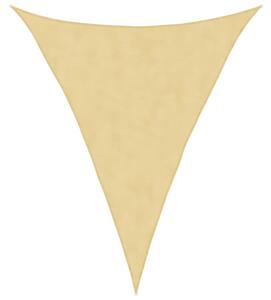 Żagiel przeciwsłoneczny, piaskowy, 4x5x5 m, 100% poliester