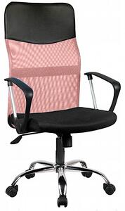 Różowy fotel obrotowy do biura i pracowni - Ferno