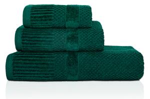 Ręcznik personalizowany IVO - butelkowa zieleń - 50 x 90