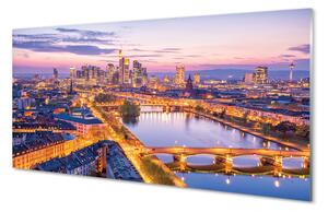 Panel szklany do Kuchni Nocna Panorama Berlina
