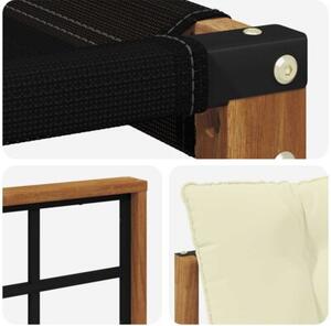 Zestaw mebli ogrodowych z drewna akacjowego - nowoczesny i funkcjonalny design