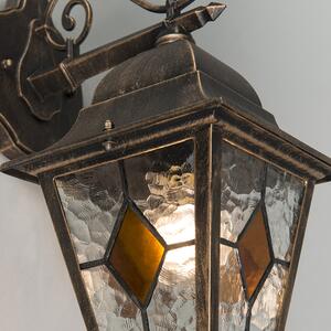 Zewnetrzna Latarnia zewnętrzna w stylu vintage brąz - Antigua Oswietlenie zewnetrzne