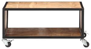 Stolik kawowy, 70x70x32 cm, lite drewno akacjowe