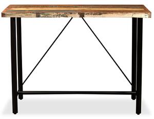 Stolik barowy z litego drewna odzyskanego, 120 x 60 x 107 cm