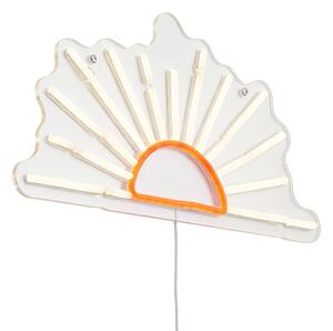 Neonowa lampa ścienna ciepła biel z pomarańczowym, w zestawie LED - Sunset