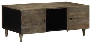 Stolik kawowy jasnoszary 100x54x40 cm drewno lite mango