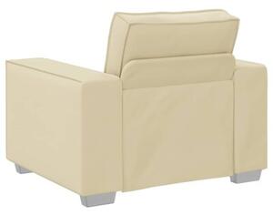 Sofa kremowy 99 x 78 x 84 cm tkanina