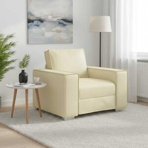 Sofa kremowy 99 x 78 x 84 cm tkanina