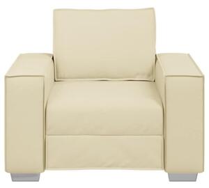 Sofa kremowy 99 x 78 x 84 cm tkanina