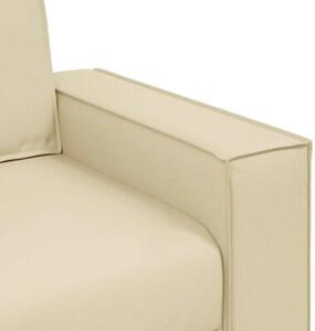 Sofa kremowy 99 x 78 x 84 cm tkanina