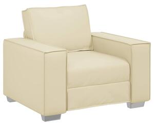Sofa kremowy 99 x 78 x 84 cm tkanina
