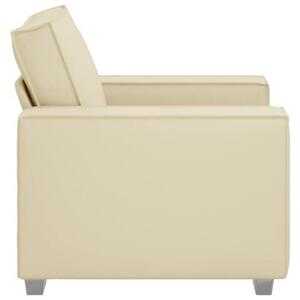 Sofa kremowy 99 x 78 x 84 cm tkanina