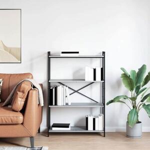 Półka na książki szary dąb sonoma 80 x 30 x 120 cm